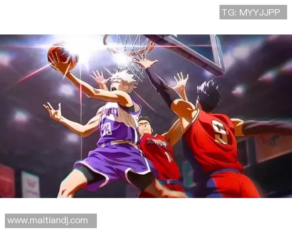 两个篮球明星背影照的动漫风格创作展现他们的青春与梦想